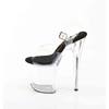 Pleaser - FLAMINGO808PREM Sandale à bride à la cheville, Pole dance chaussures - Transparent Product image